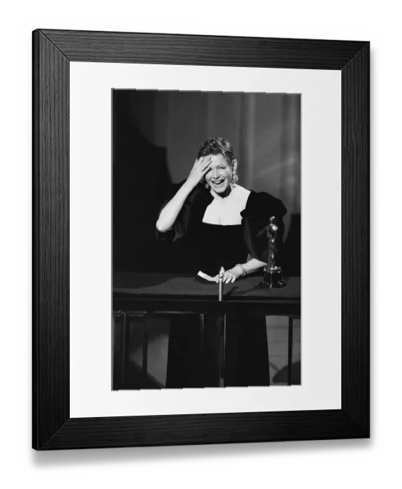 Framed Print : Dianne Wiest Accepting Academy Award Framed Print : Dianne Wiest Accepting Academy Award