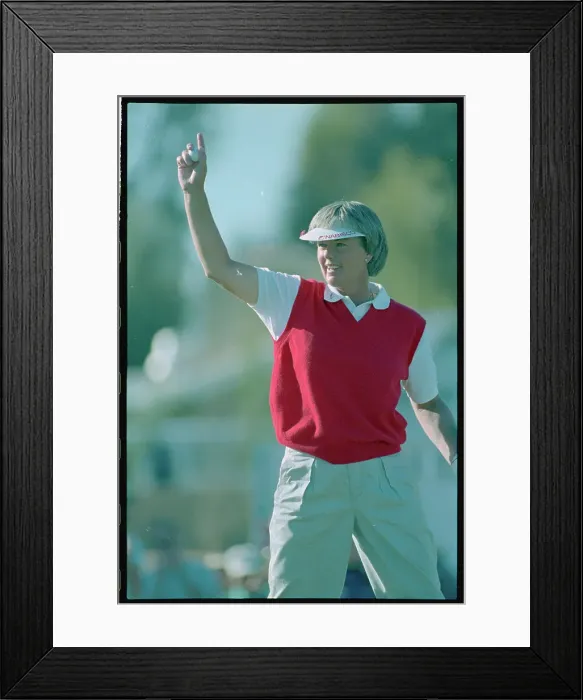 Framed Print : Pat Bradley Waving to Crowd Framed Print : Pat Bradley Waving to Crowd