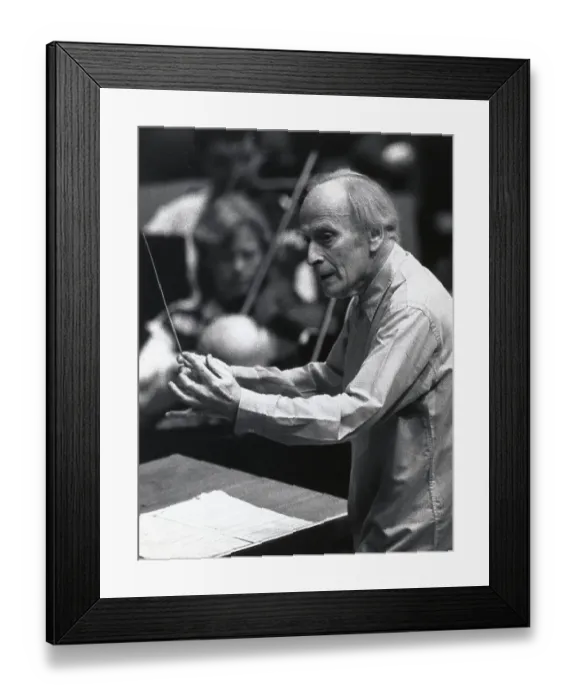 Framed Print : Yehudi Menuhin Rehearsing Framed Print : Yehudi Menuhin Rehearsing