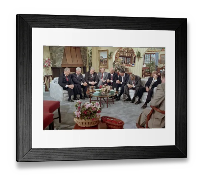 Framed Print : Jerry Falwell Leading Prayer Framed Print : Jerry Falwell Leading Prayer
