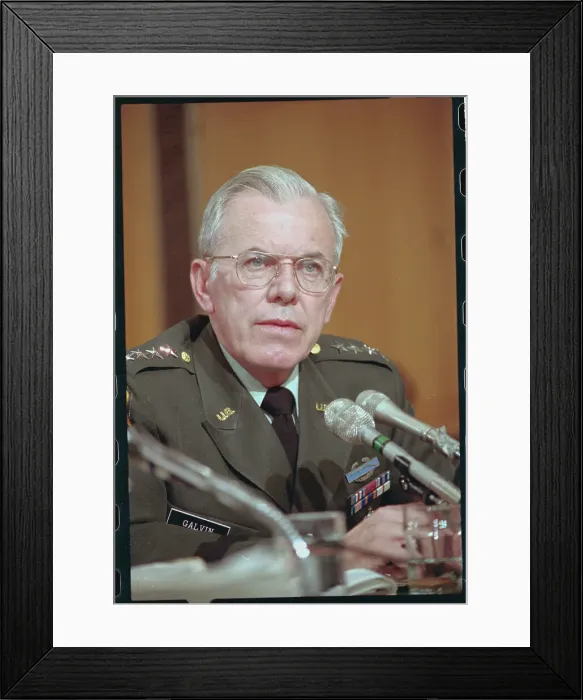 Framed Print : Portrait of John Galvin Framed Print : Portrait of John Galvin