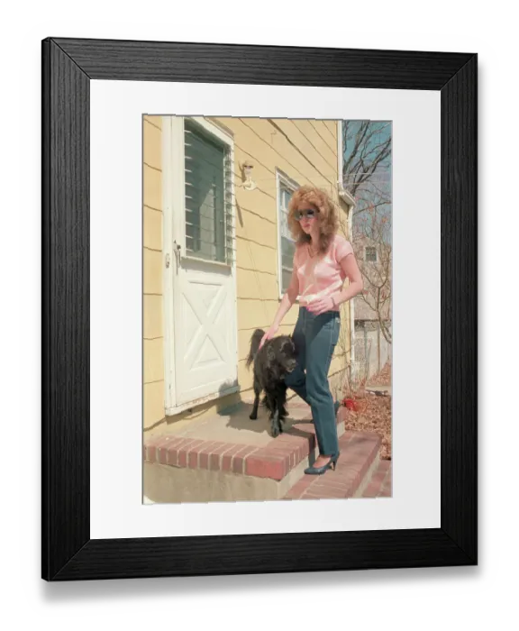 Framed Print : Jessica Hahn Outside Her Home Framed Print : Jessica Hahn Outside Her Home