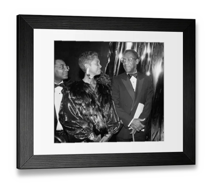 Framed Print : Bill and Camille Cosby Smile at Each Other Framed Print : Bill and Camille Cosby Smile at Each Other