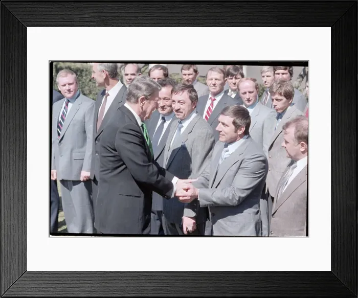 Framed Print : Ronald Reagan Greets Soviet Sailors Framed Print : Ronald Reagan Greets Soviet Sailors