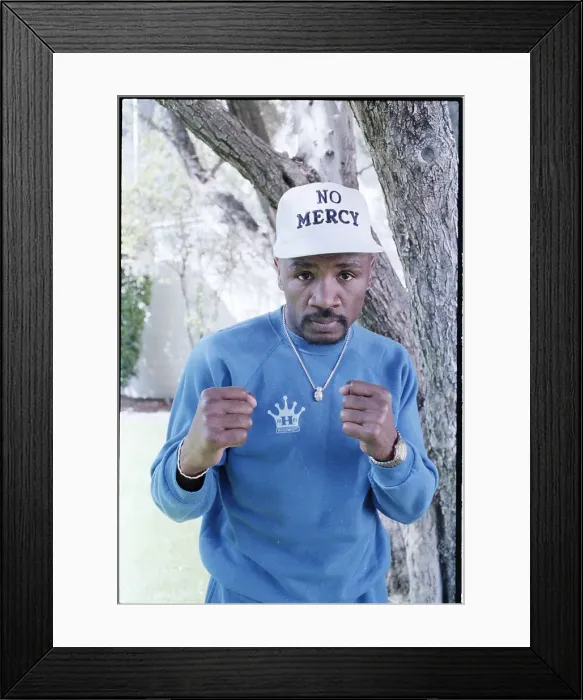 Framed Print : Marvin Hagler Workout In Palm Springs Framed Print : Marvin Hagler Workout In Palm Springs