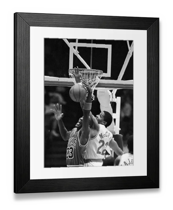 Framed Print : Michael Jordan Going for Rebound Framed Print : Michael Jordan Going for Rebound