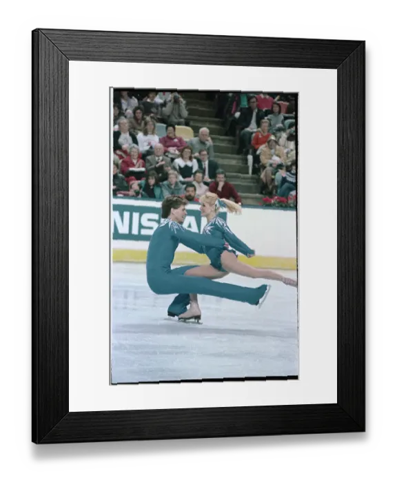 Framed Print : Jill Watson and Peter Oppegard Skating Framed Print : Jill Watson and Peter Oppegard Skating