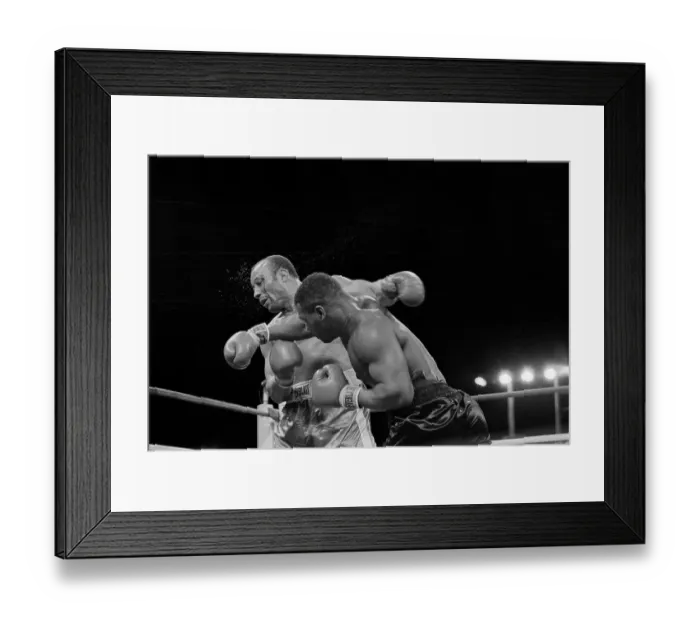 Framed Print : James Smith Recoils Bloody From Mike Tyson Framed Print : James Smith Recoils Bloody From Mike Tyson