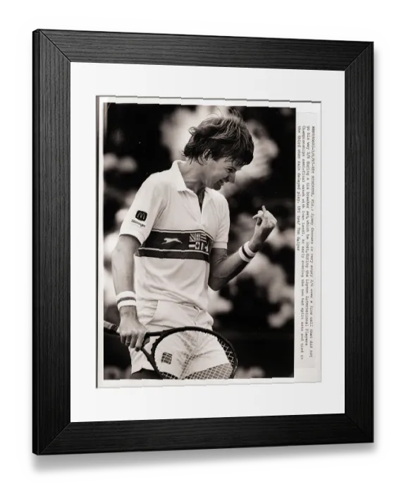 Framed Print : Jimmy Connors Angry Over Line Call Framed Print : Jimmy Connors Angry Over Line Call
