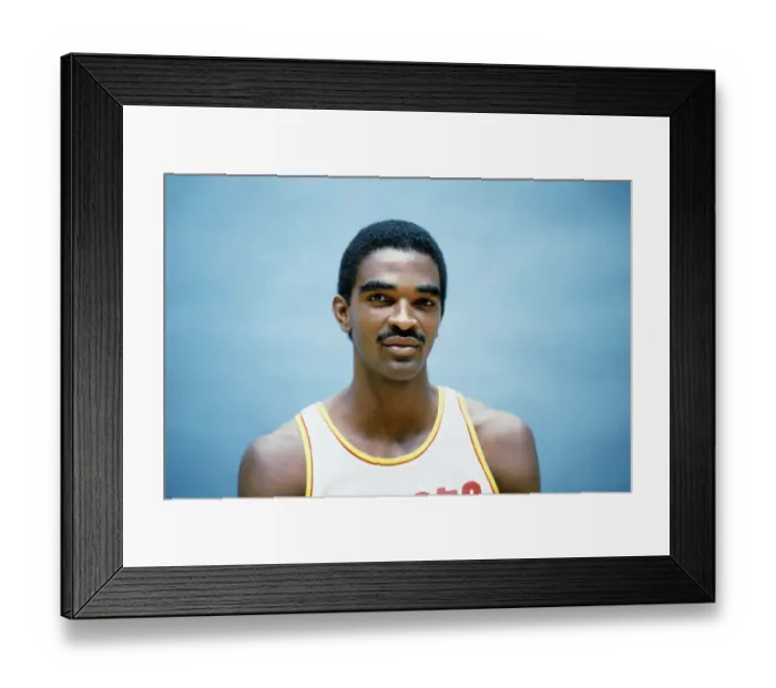 Framed Print : Portrait of Basketball Player Ralph Samson Framed Print : Portrait of Basketball Player Ralph Samson