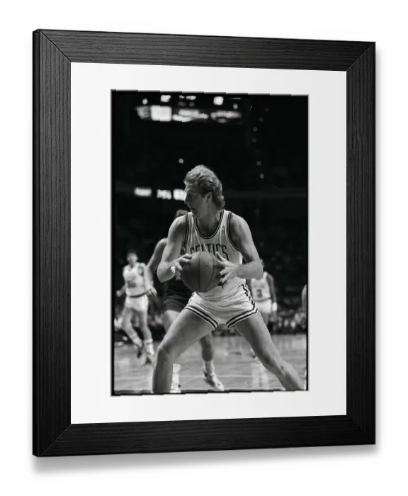 Framed Print : Buck Williams Knees Larry Bird in the Abdomen Framed Print : Buck Williams Knees Larry Bird in the Abdomen