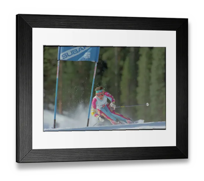 Framed Print : Debbie Armstrong Competing in Slalom Event Framed Print : Debbie Armstrong Competing in Slalom Event