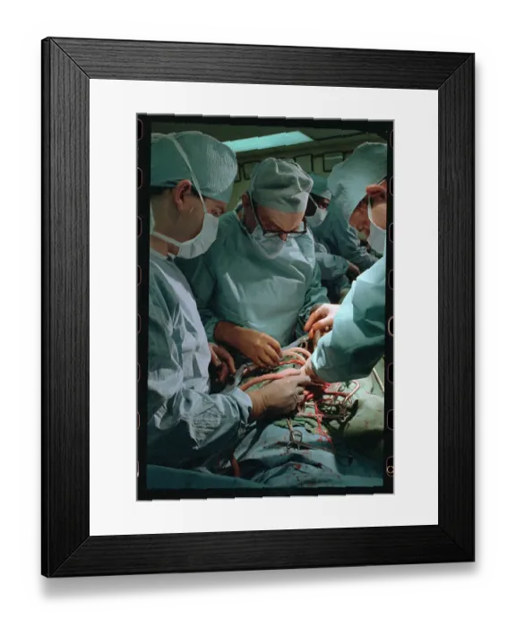 Framed Print : Dr. Debakey Operating on Patient Framed Print : Dr. Debakey Operating on Patient