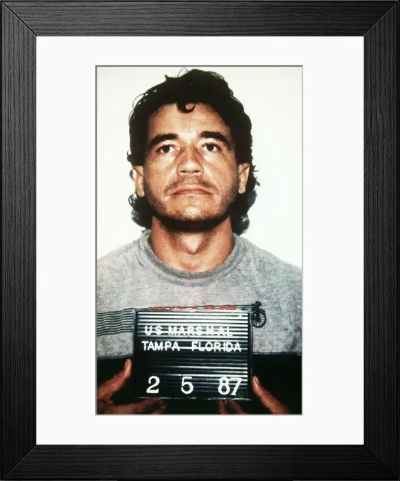 Framed Print : Portrait of Enrique Lehder Rivas Framed Print : Portrait of Enrique Lehder Rivas