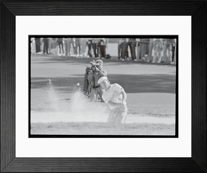 Framed Print : Payne Stewart Hitting a Golf Ball Out of a Sand Trap Framed Print : Payne Stewart Hitting a Golf Ball Out of a Sand Trap