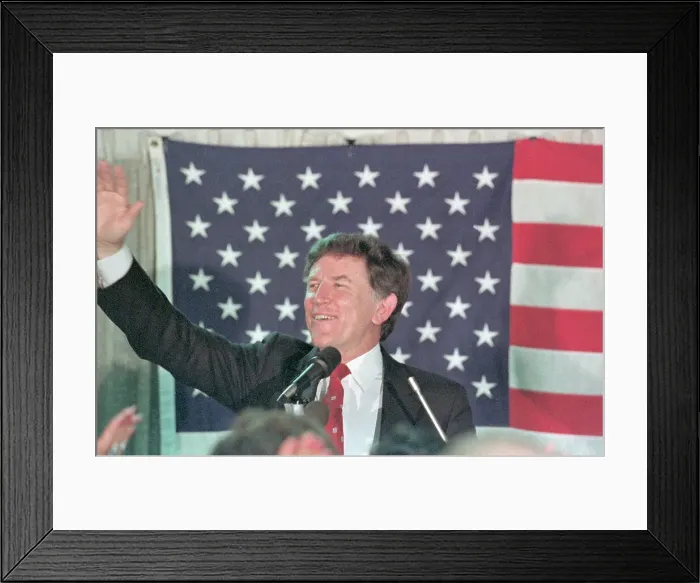 Framed Print : Gary Hart Acknowledging Framed Print : Gary Hart Acknowledging