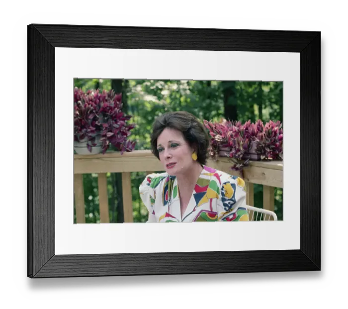 Framed Print : Portrait of Jehan Sadat