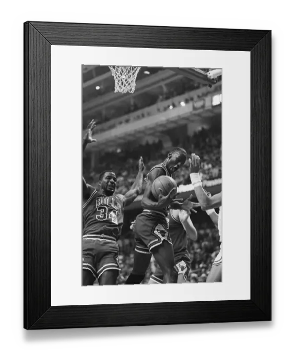 Framed Print : Michael Jordan Grabbing Rebound Framed Print : Michael Jordan Grabbing Rebound
