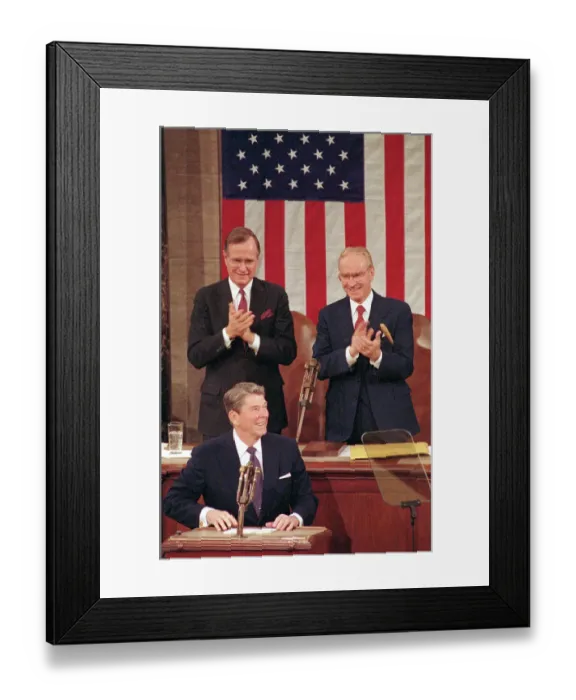 Framed Print : Ronald Reagan Addressing the Congress Framed Print : Ronald Reagan Addressing the Congress