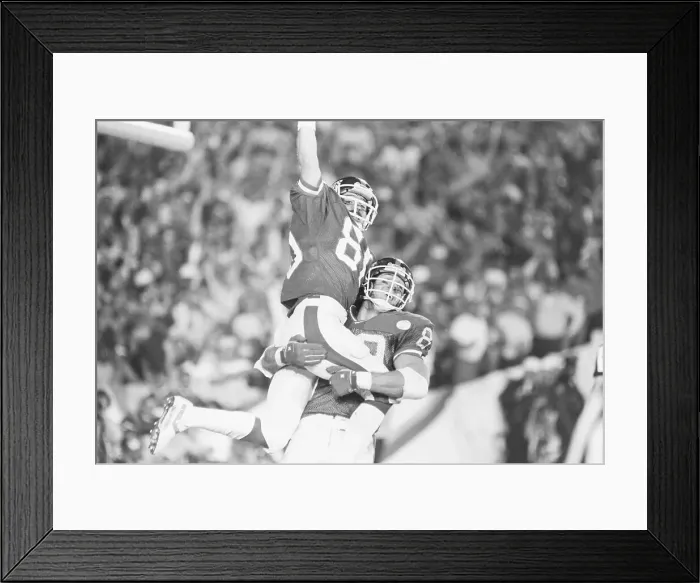 Framed Print : Giants Celebrating Super Bowl Touchdown Framed Print : Giants Celebrating Super Bowl Touchdown