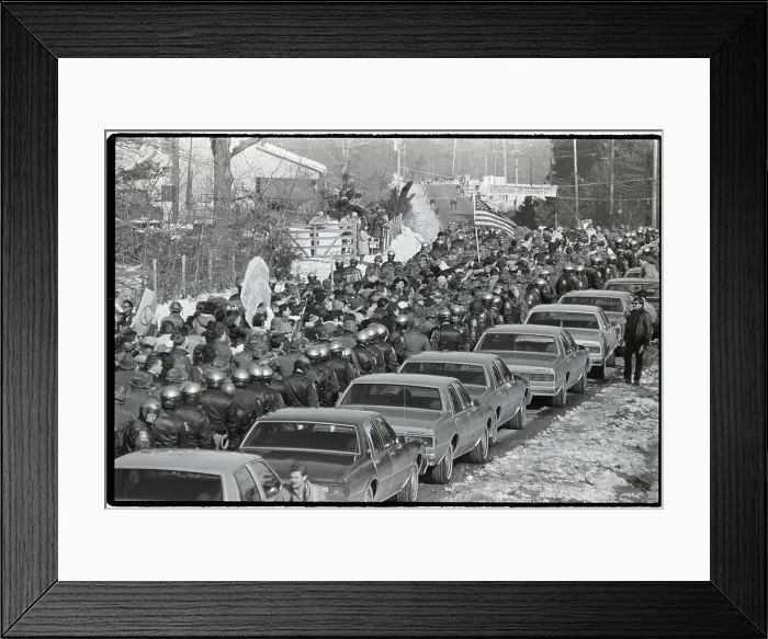 Framed Print : National Guard Protecting Georgia Marchers Framed Print : National Guard Protecting Georgia Marchers