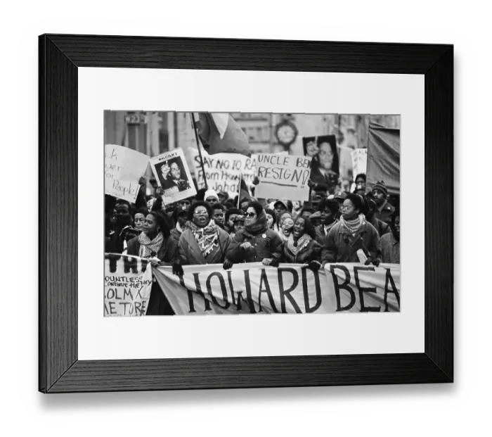 Framed Print : Protest Of Howard Beach Racial Attack Framed Print : Protest Of Howard Beach Racial Attack