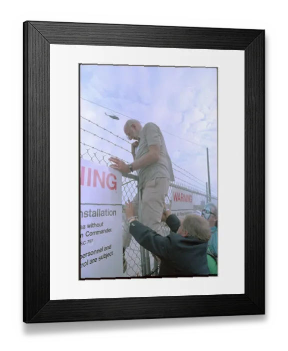 Framed Print : Benjamin Spock Climbing Fence Framed Print : Benjamin Spock Climbing Fence