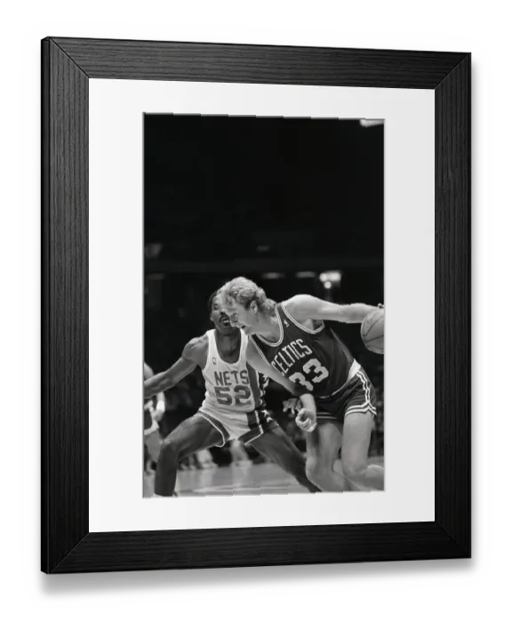 Framed Print : Larry Bird Avoiding Nets Defense Framed Print : Larry Bird Avoiding Nets Defense