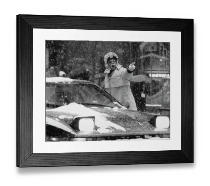 Framed Print : New York Snowstorm