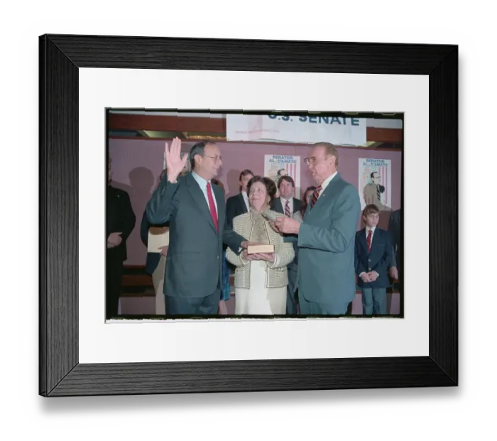 Framed Print : Alfonse D'Amato Taking Oath Framed Print : Alfonse D'Amato Taking Oath