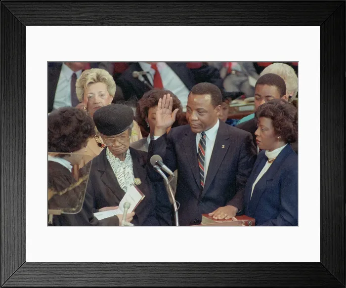 Framed Print : Mayor Wilson Goode Taking Oath of Office Framed Print : Mayor Wilson Goode Taking Oath of Office