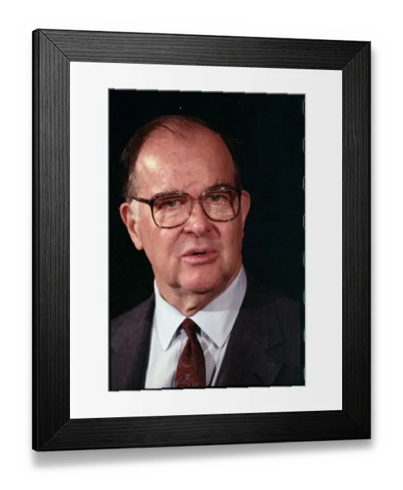 Framed Print : Portrait of World Bank President Barber Conable Framed Print : Portrait of World Bank President Barber Conable