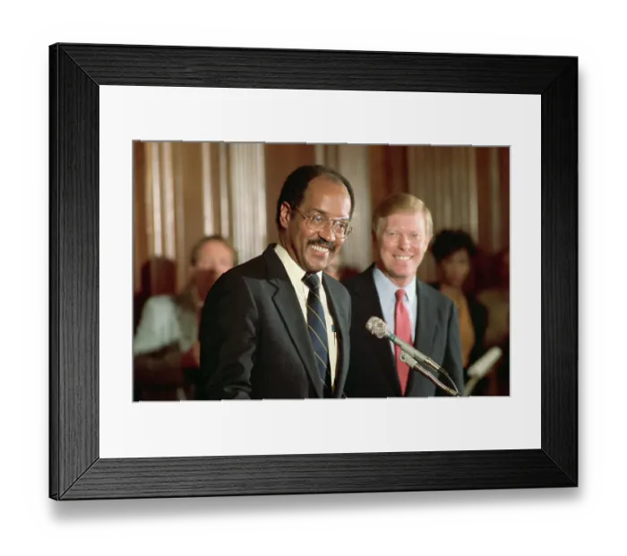 Framed Print : Portrait of House Majority Official William H. Gray III