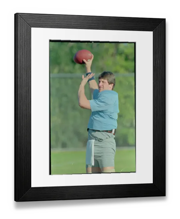 Framed Print : Football Player John Shaffer in Pre Game Action Framed Print : Football Player John Shaffer in Pre Game Action