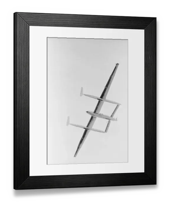 Framed Print : Newly Designed Airplane Voyager in Flight Framed Print : Newly Designed Airplane Voyager in Flight