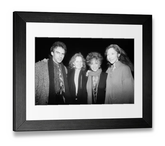 Framed Print : Liz Taylor with Family and Daughter in Law Framed Print : Liz Taylor with Family and Daughter in Law