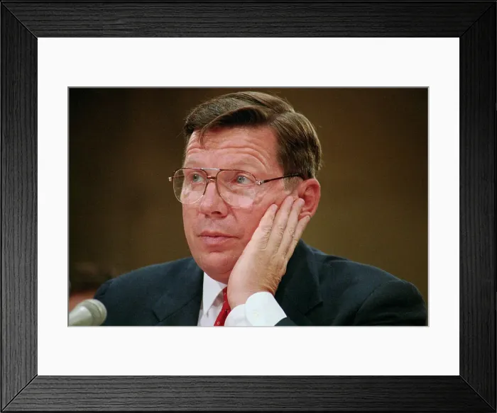 Framed Print : Gen.Richard Secord - Iran-Contra Hearings Framed Print : Gen.Richard Secord - Iran-Contra Hearings