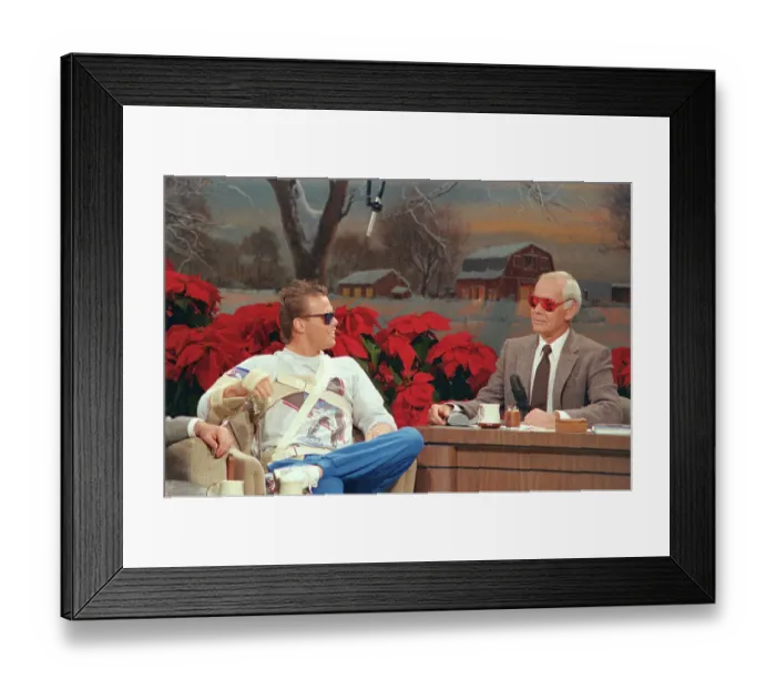Framed Print : Johnny Carson Hosting Tonight Show Wearing Sunglasses Framed Print : Johnny Carson Hosting Tonight Show Wearing Sunglasses