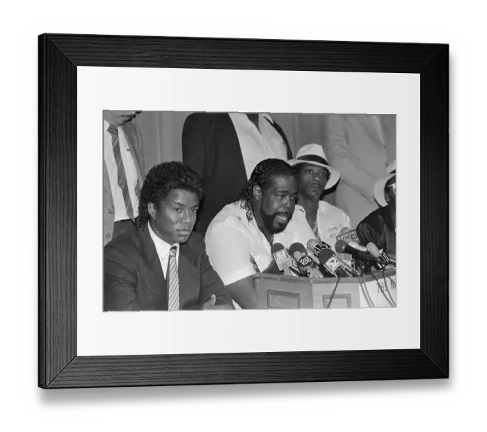 Framed Print : Barry White Speaking During Gang Treaty Conference Framed Print : Barry White Speaking During Gang Treaty Conference
