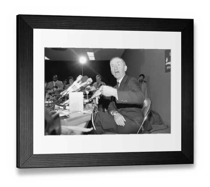 Framed Print : Ross Perot at Press Conference Framed Print : Ross Perot at Press Conference