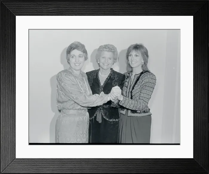Framed Print : Marlo Thomas Joining Hands with Betty Ford and Eleanor Smeal Framed Print : Marlo Thomas Joining Hands with Betty Ford and Eleanor Smeal