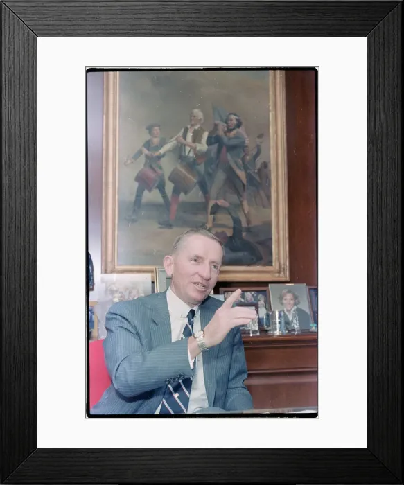 Framed Print : Ross Perot Seated at EDS Desk Framed Print : Ross Perot Seated at EDS Desk