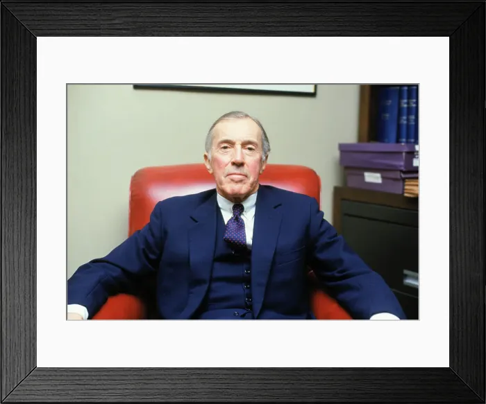 Framed Print : Lawrence Walsh Seated in Chair Framed Print : Lawrence Walsh Seated in Chair