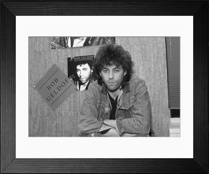 Framed Print : Rock Star Humanitarian Bob Geldof Framed Print : Rock Star Humanitarian Bob Geldof