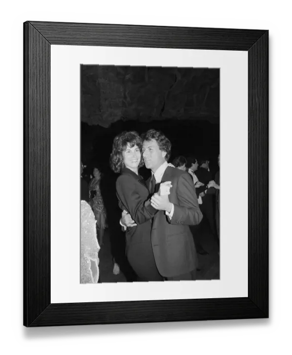 Framed Print : Dustin Hoffman Dancing With Wife Framed Print : Dustin Hoffman Dancing With Wife