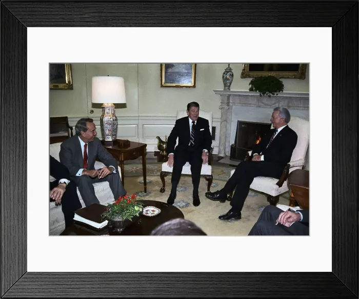 Framed Print : Ronald Reagan, Robert Byrd, and Robert Dole Framed Print : Ronald Reagan, Robert Byrd, and Robert Dole
