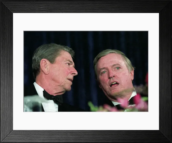 Framed Print : Ronald Reagan Talks to William F. Buckley Framed Print : Ronald Reagan Talks to William F. Buckley