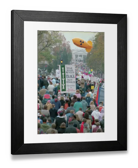 Framed Print : People Participating in March for Global Nuclear Disarmament Framed Print : People Participating in March for Global Nuclear Disarmament