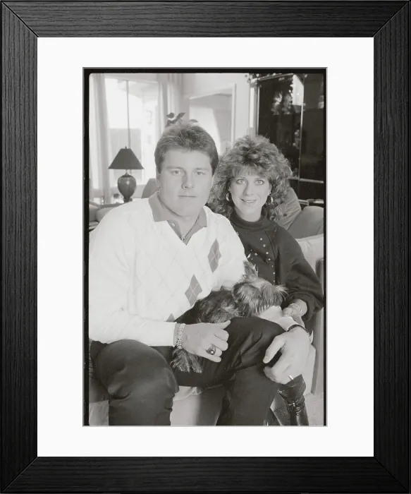 Framed Print : Roger and Debbie Clemens Sitting Together Framed Print : Roger and Debbie Clemens Sitting Together