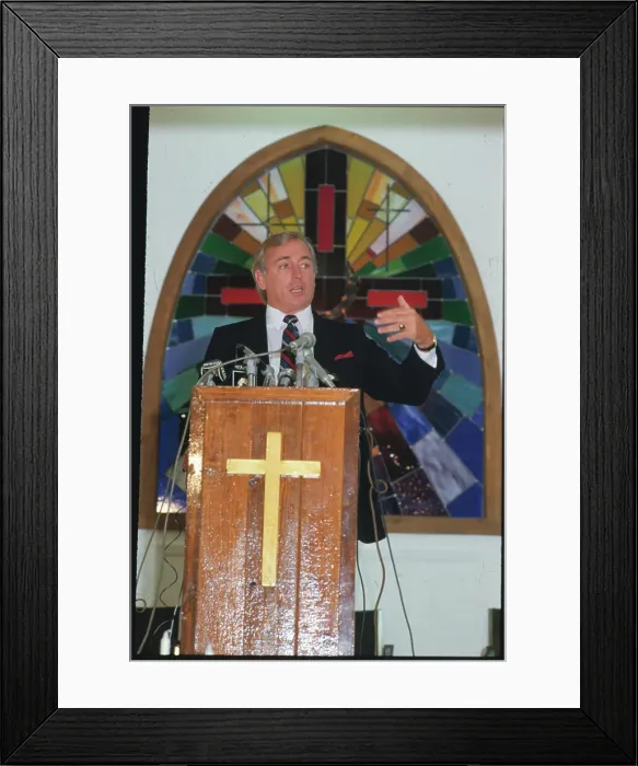 Framed Print : Jack Murphy Speaking Framed Print : Jack Murphy Speaking